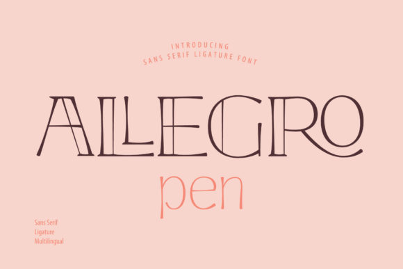 Allegro Pen: A Vintage-Inspired Font for Modern Design