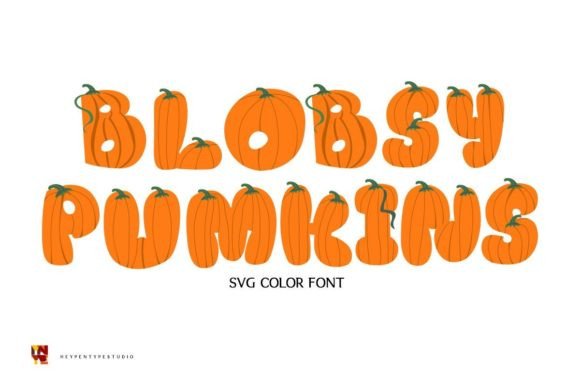 Blobsy Pumpkins: A Playful Color Font for Creative Projects