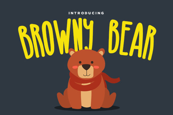 Browny Bear: A Bold and Playful Font for Creative Projects