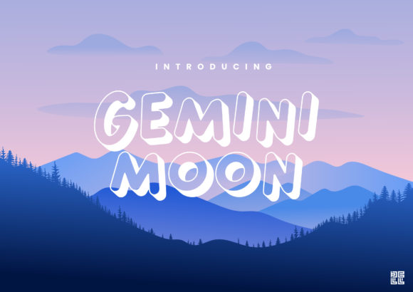 Discover the Charm of Gemini Moon: A Quirky Display Font for Creative Projects