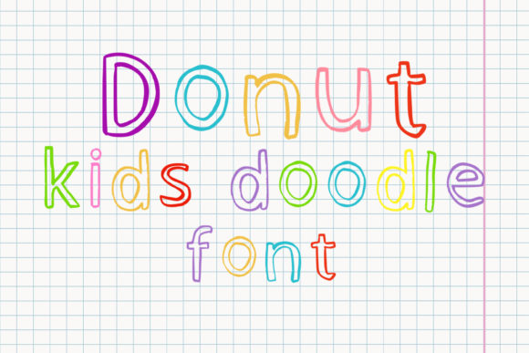 Donut Kids Doodle: A Fun and Informal Display Font for Creative Projects