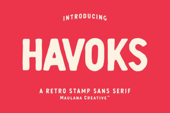 Havoks: A Bold Typographic Statement for Modern Design