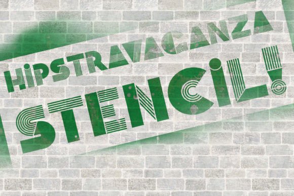 Hipstravaganza Stencil: A Retro Revival