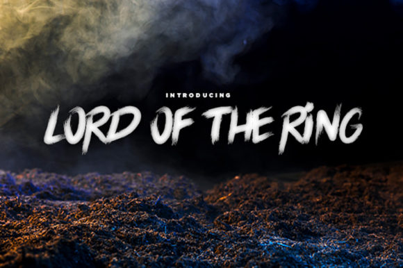 Lord of the Ring: A Brushed Display Font for Modern Design Workflows