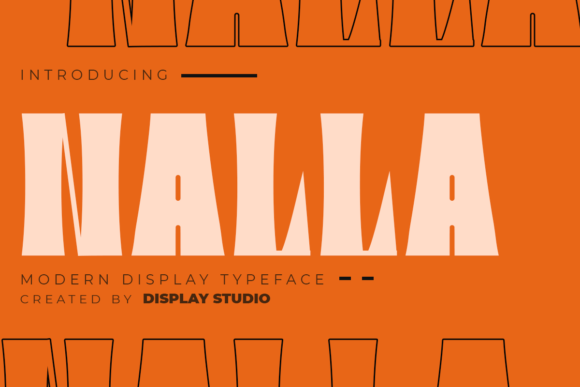 Nalla: A Bold and Thick Display Font for Impactful Design