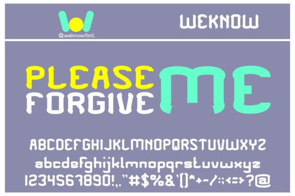 Please Forgive Me: A Bold Font for Creative Expression