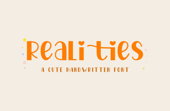 Realities: A Modern Display Font for Dynamic Design