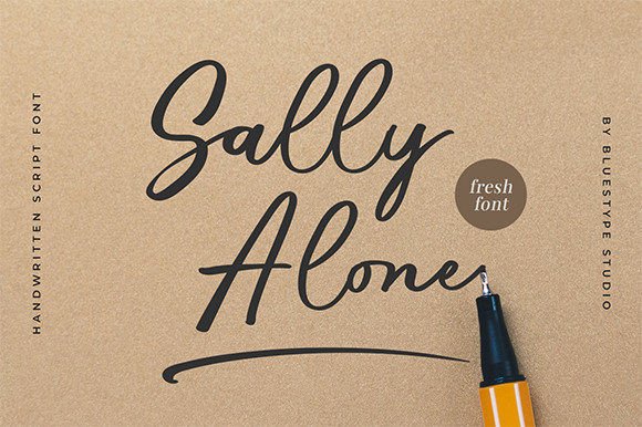 Sally Alone: A Handwritten Font with Timeless Charm