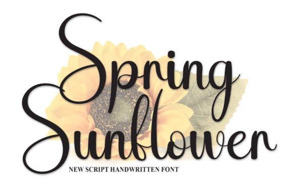 Spring Sunflower: A Delightful Handwritten Font for Everyday Design