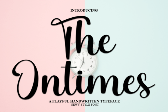 The Ontimes: A Handwritten Font for Unique Design and Creative Expression