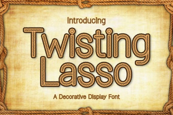 Twisting Lasso: A Unique Decorative Font for Creative Expression