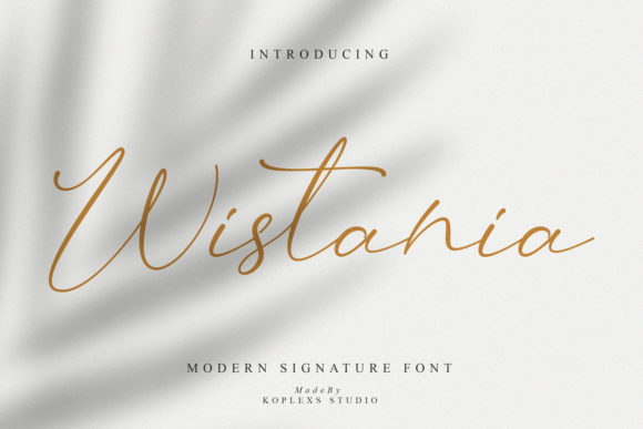 Wistania: A Font That Speaks From the Heart